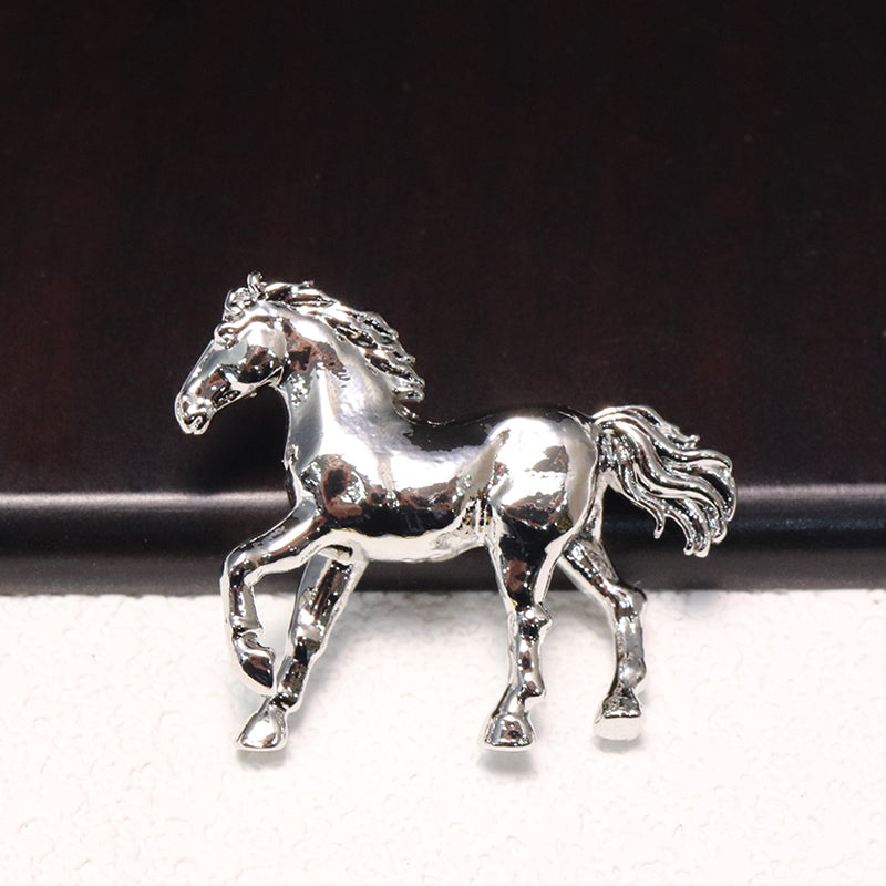 メタルパーツ　馬　縦穴　全6種　干支　午 [co-g1667]