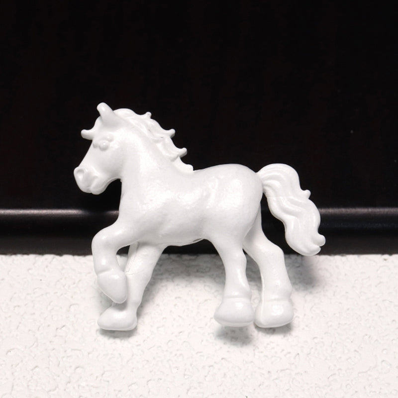 メタルパーツ　馬　縦穴　全6種　干支　午 [co-g1667]