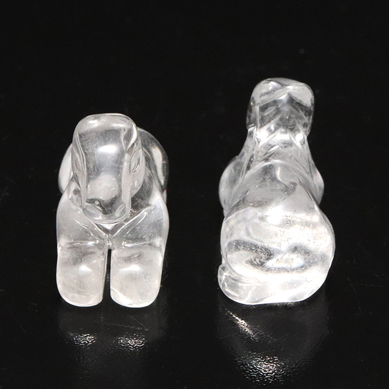 ミニ彫り物　水晶　馬　干支　午年  [co-g1672]