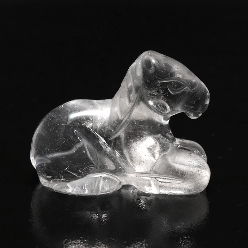 ミニ彫り物　水晶　馬　干支　午年  [co-g1672]