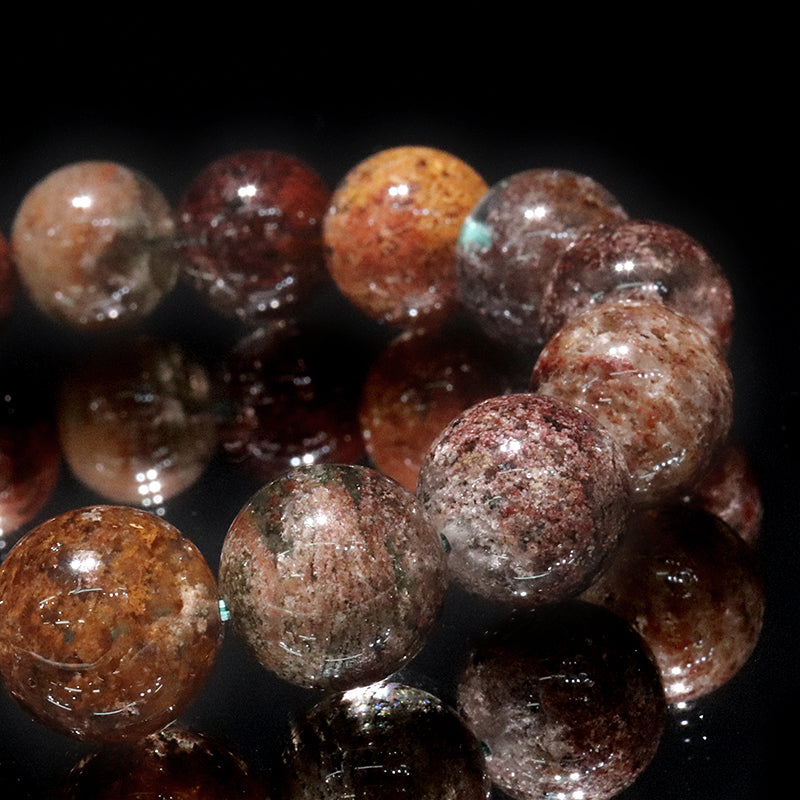 ブレス　四季ガーデンクォーツ＜ブラジル産＞　丸  [co-g2470]
