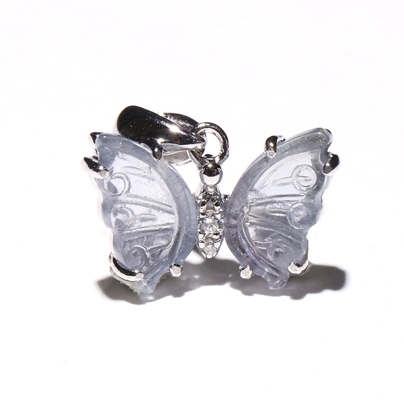 【現品限り】トルマリン＜ブラジル産＞ 　蝶々　約11～15.9×8～8.5mm　トップ　Silver925　シルバー　[co-g2538]