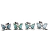 【現品限り】トルマリン＜ブラジル産＞ 　蝶々　約11～15.9×8～8.5mm　トップ　Silver925　シルバー　[co-g2538]