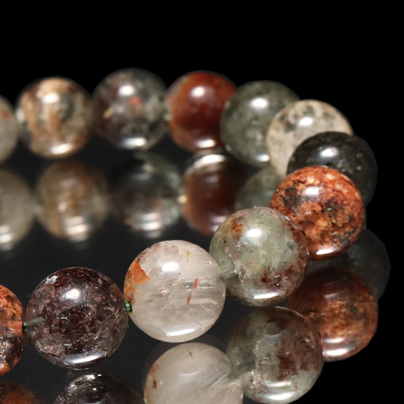 ブレス　四季ガーデンクォーツ＜ブラジル産＞　丸  [co-g1684]