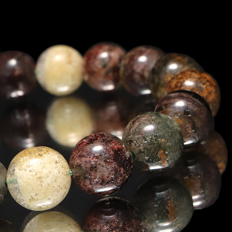 ブレス　四季ガーデンクォーツ＜ブラジル産＞　丸  [co-g1684]