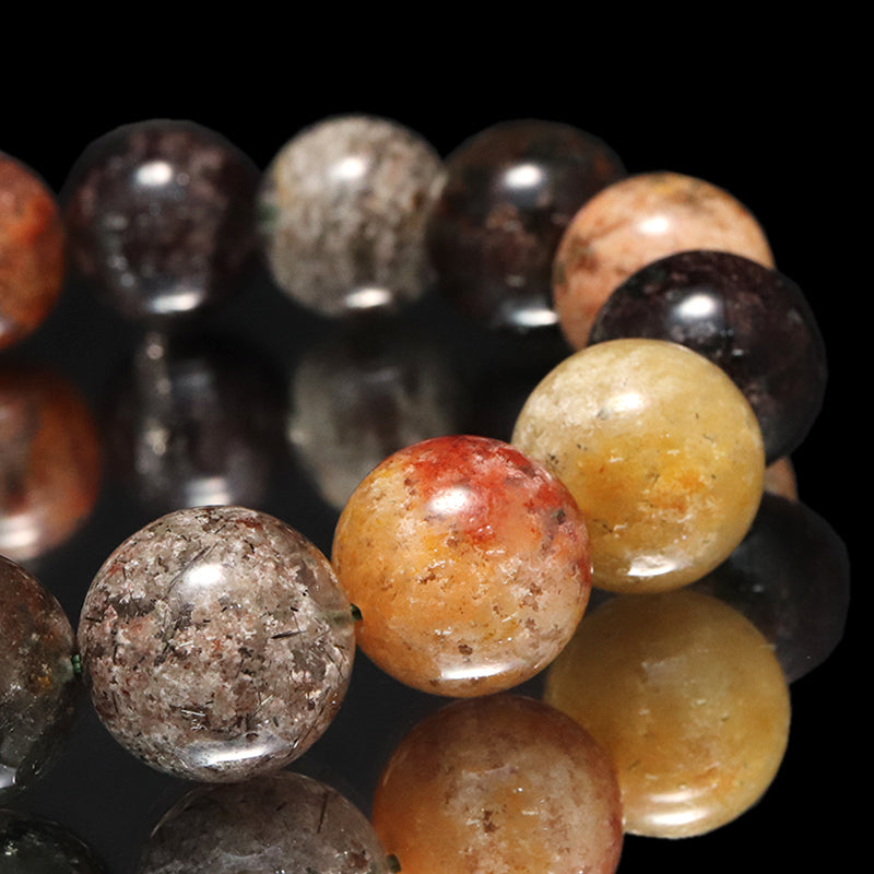 ブレス　四季ガーデンクォーツ＜ブラジル産＞　丸  [co-g1684]