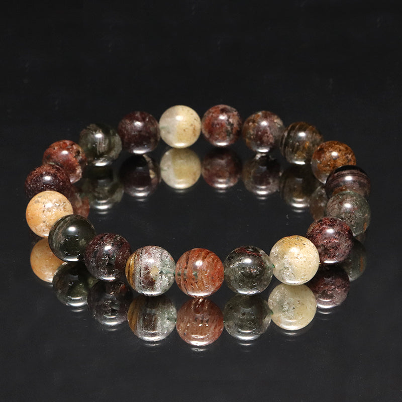 ブレス　四季ガーデンクォーツ＜ブラジル産＞　丸  [co-g1684]