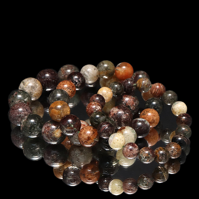 ブレス　四季ガーデンクォーツ＜ブラジル産＞　丸  [co-g1684]