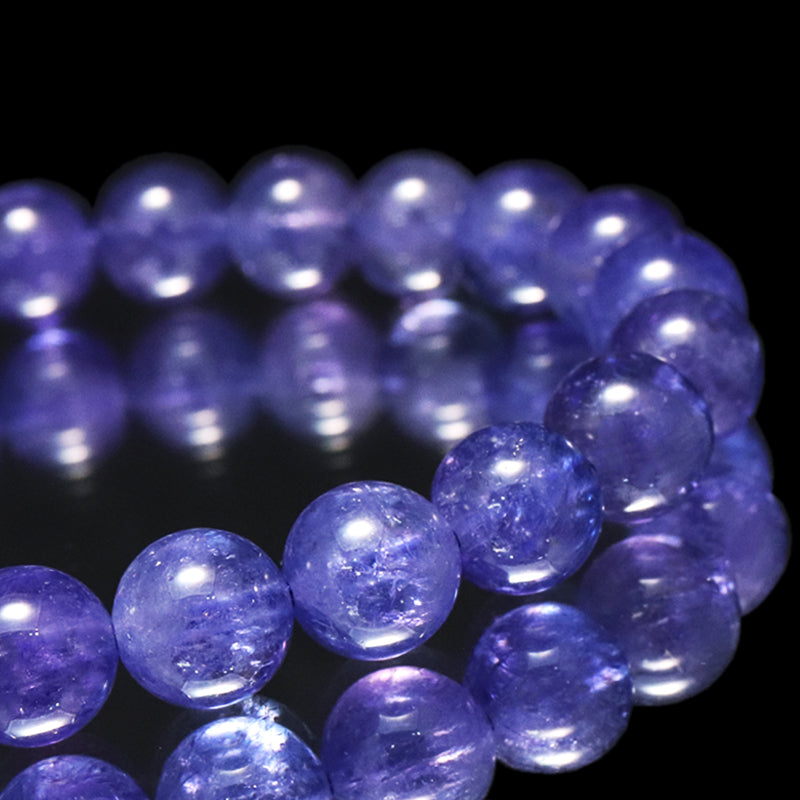 【11/30まで12月誕生石20％OFF(決済時に自動割引)】ブレス　高品質タンザナイト＜タンザニア産＞　丸 [co-g1689]