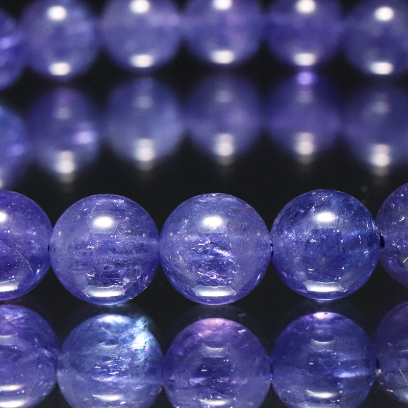 【11/30まで12月誕生石20％OFF(決済時に自動割引)】ブレス　高品質タンザナイト＜タンザニア産＞　丸 [co-g1689]