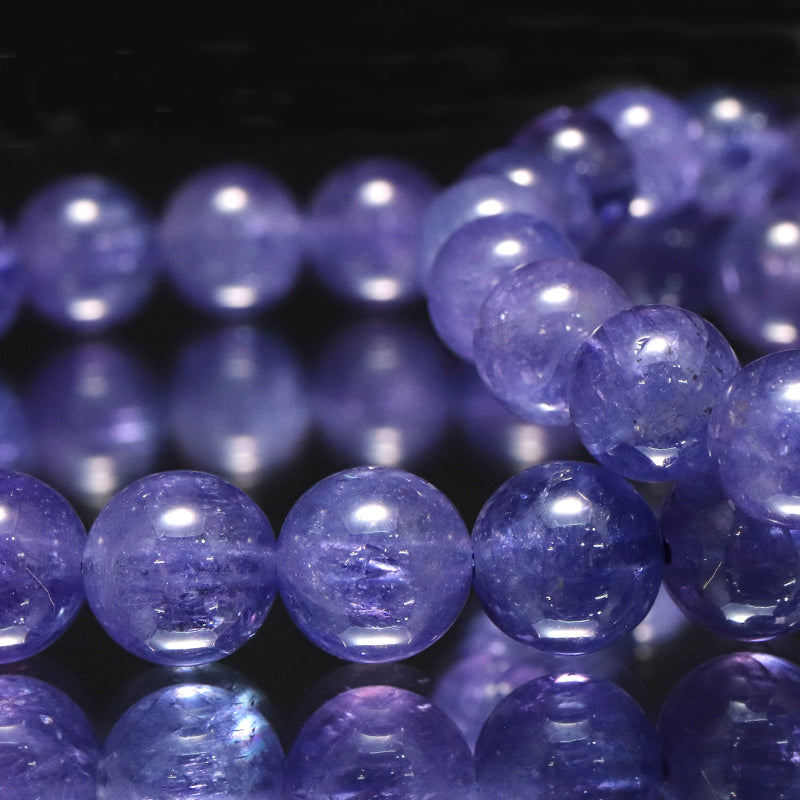 【11/30まで12月誕生石20％OFF(決済時に自動割引)】ブレス　高品質タンザナイト＜タンザニア産＞　丸 [co-g1689]