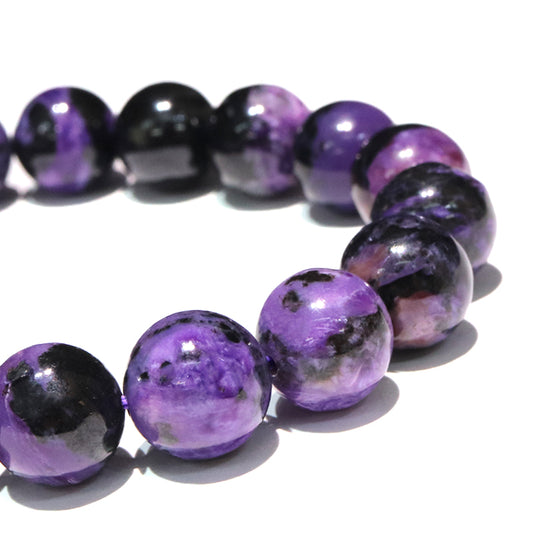 ブレス　ブラックチャロアイト＜ロシア産＞　丸  [co-g1688]