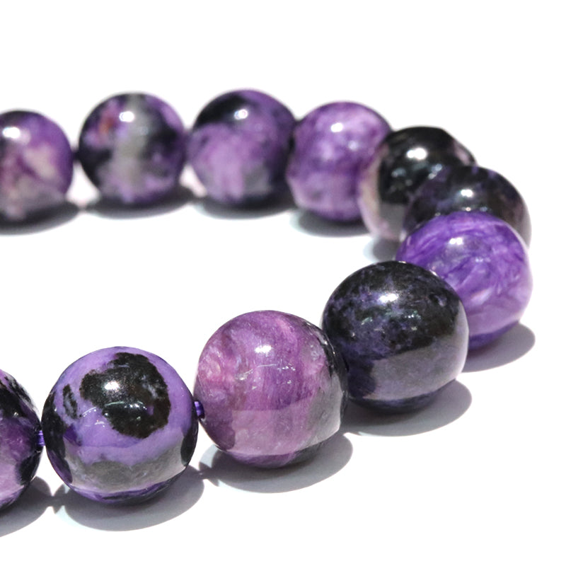 ブレス　ブラックチャロアイト＜ロシア産＞　丸  [co-g1688]