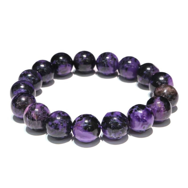 ブレス　ブラックチャロアイト＜ロシア産＞　丸  [co-g1688]