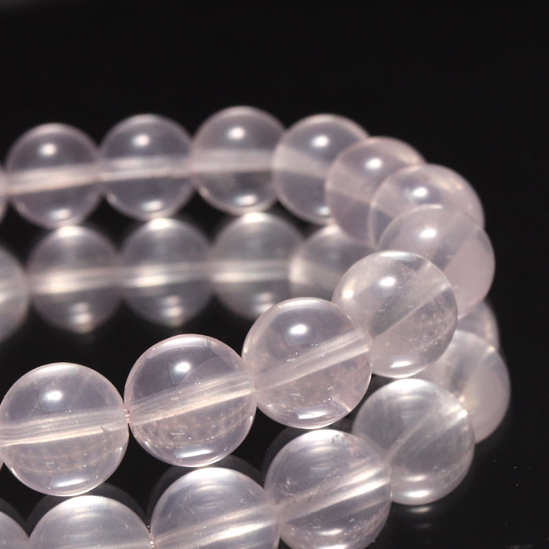 ブレス　スターローズクォーツ＜マダガスカル産＞　丸 [co-g1691]