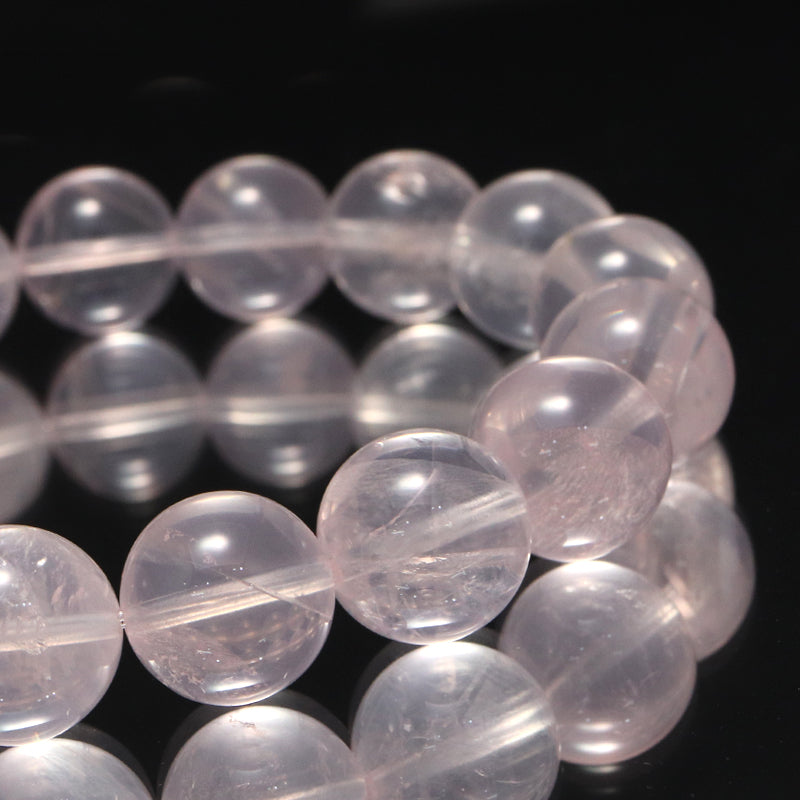 ブレス　スターローズクォーツ＜マダガスカル産＞　丸 [co-g1691]