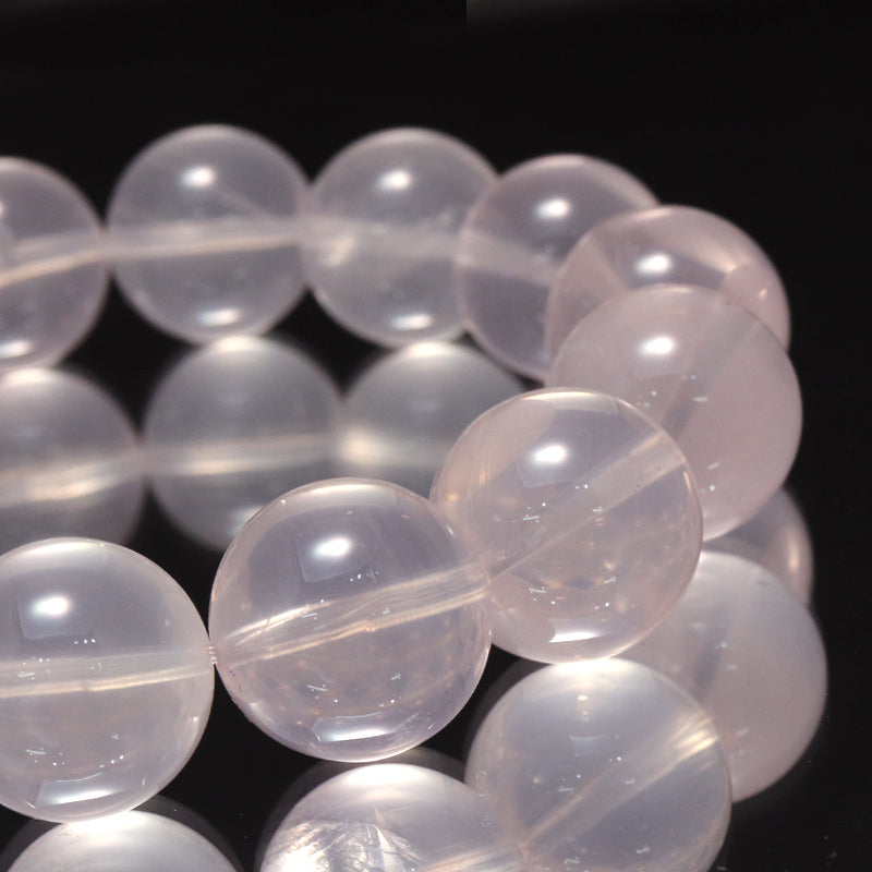 ブレス　スターローズクォーツ＜マダガスカル産＞　丸 [co-g1691]