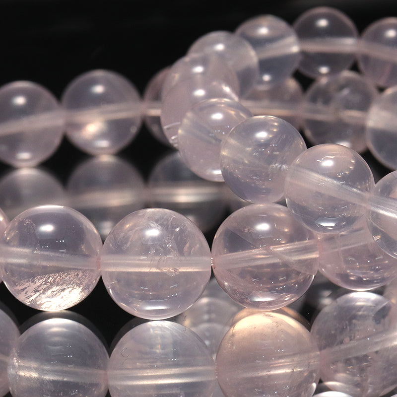 ブレス　スターローズクォーツ＜マダガスカル産＞　丸 [co-g1691]