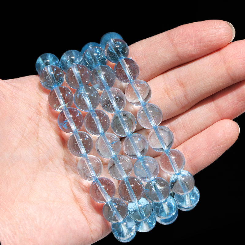 ブレス　スイスブルートパーズ＜ブラジル産＞　丸 [co-g1693]