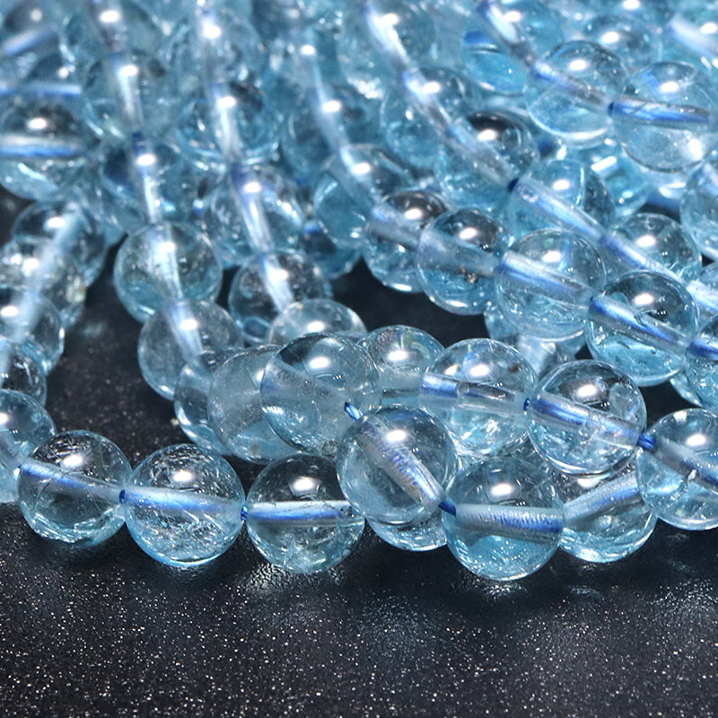 連　ブルートパーズ＜ブラジル産＞　丸  [co-g1697]