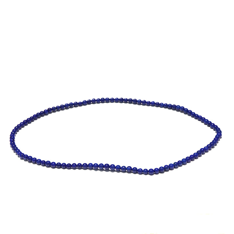 【11/30まで12月誕生石20％OFF(決済時に自動割引)】3連ブレス　高品質ラピスラズリ＜アフガニスタン産＞　丸  [co-g1699]