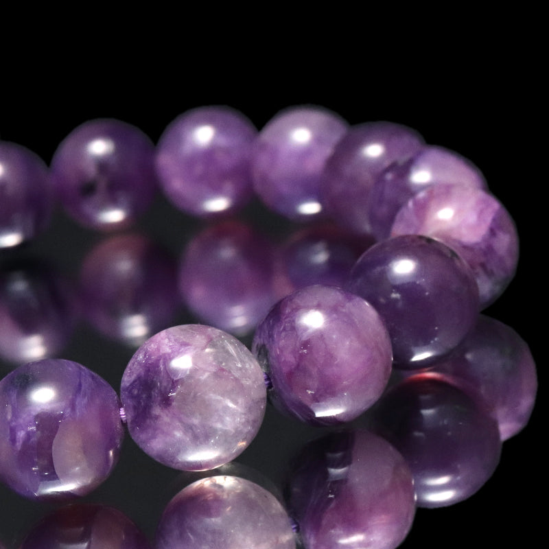 ブレス　チャロアイトシリカ＜ロシア産＞　丸  [co-g1698]