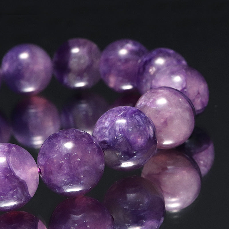 ブレス　チャロアイトシリカ＜ロシア産＞　丸  [co-g1698]