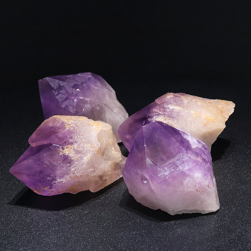 【1/19まで水瓶座星座石20％OFF(決済時に自動割引)】原石　ボリビアアメジスト　ボリビア産　台付き　約300～330g(原石のみ)　ランダム発送[co-g1740]