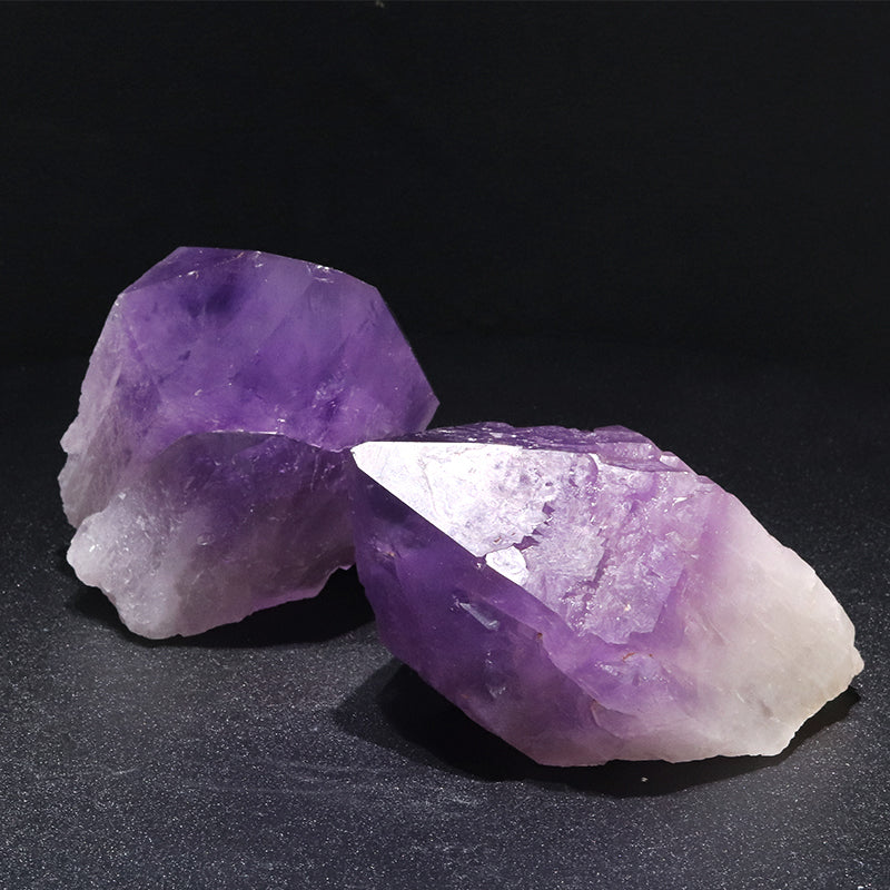 【1/19まで水瓶座星座石20％OFF(決済時に自動割引)】原石　ボリビアアメジスト　ボリビア産　台付き　約500g(原石のみ)　ランダム発送 [co-g1743]