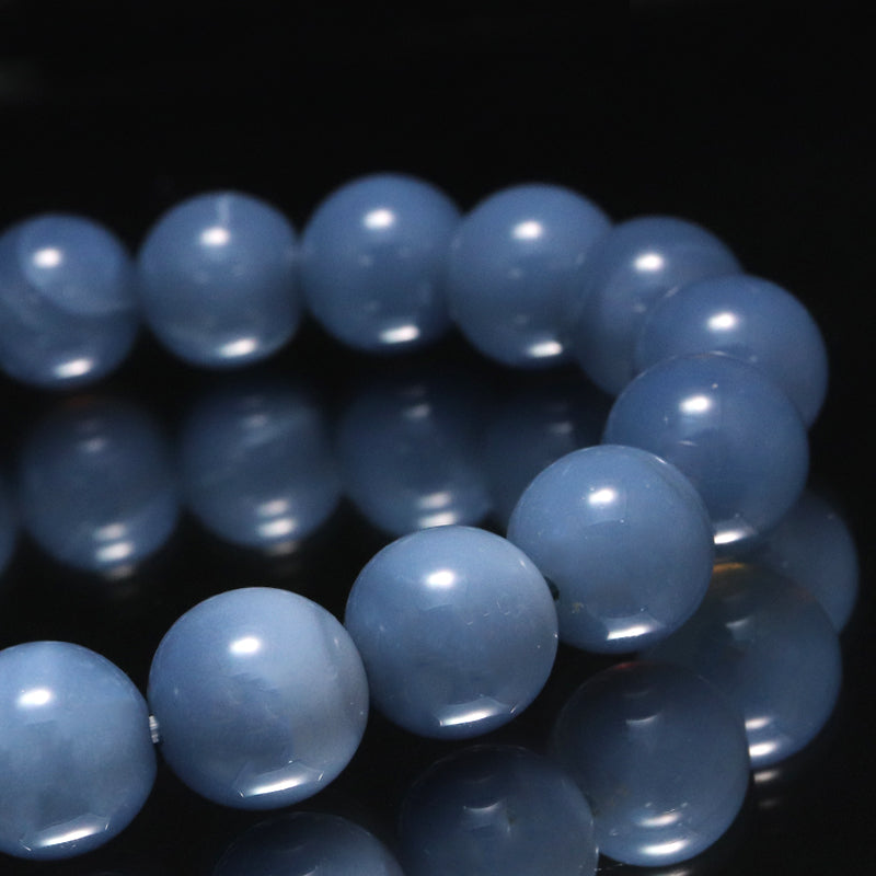 ブレス　ブルーオパール＜マダガスカル産＞　丸  [co-g1746]