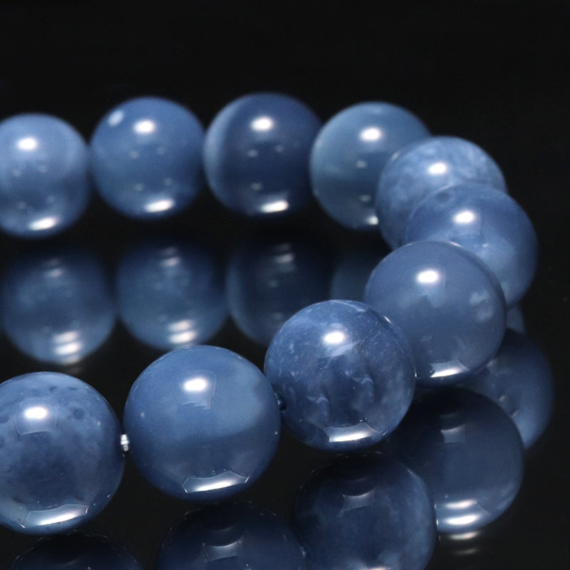 ブレス　ブルーオパール＜マダガスカル産＞　丸  [co-g1746]