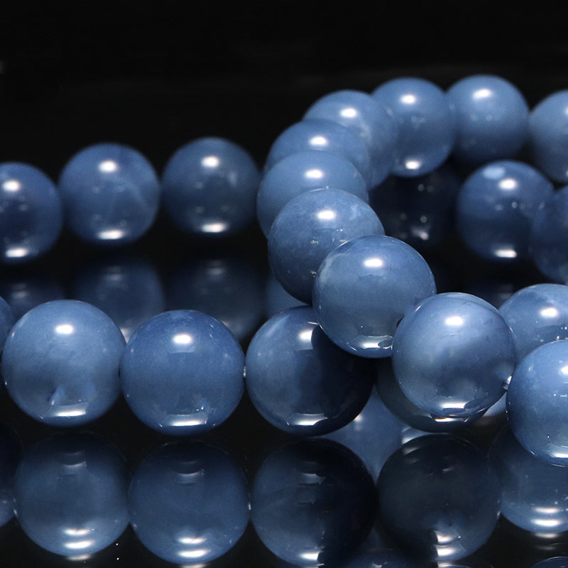 ブレス　ブルーオパール＜マダガスカル産＞　丸  [co-g1746]