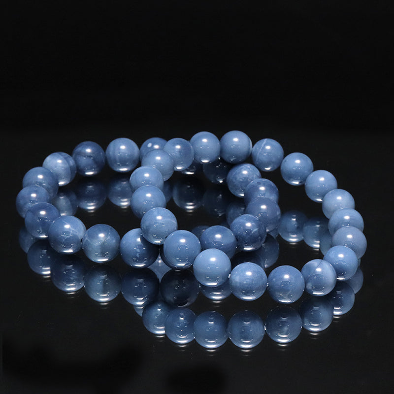 ブレス　ブルーオパール＜マダガスカル産＞　丸  [co-g1746]