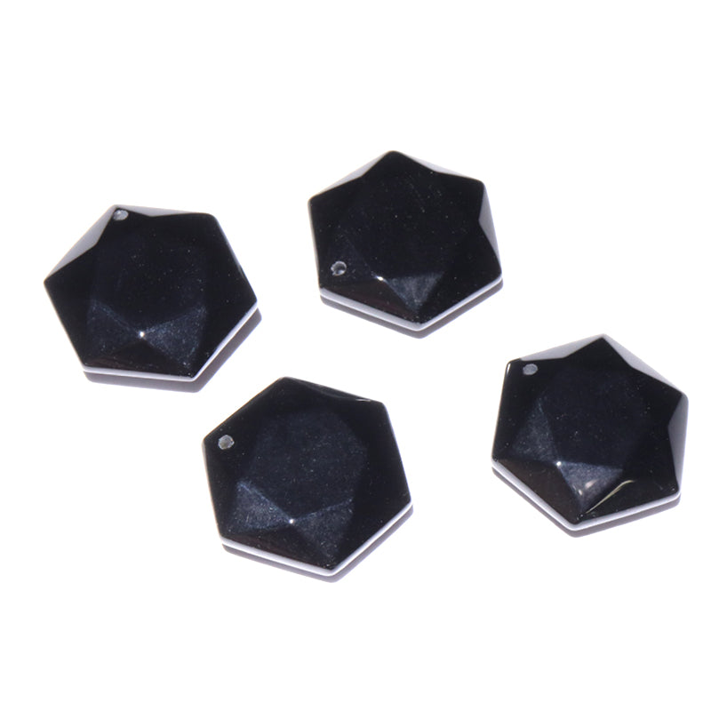 ペンダントトップ　六芒星　穴あき　全4種  [co-g2953]