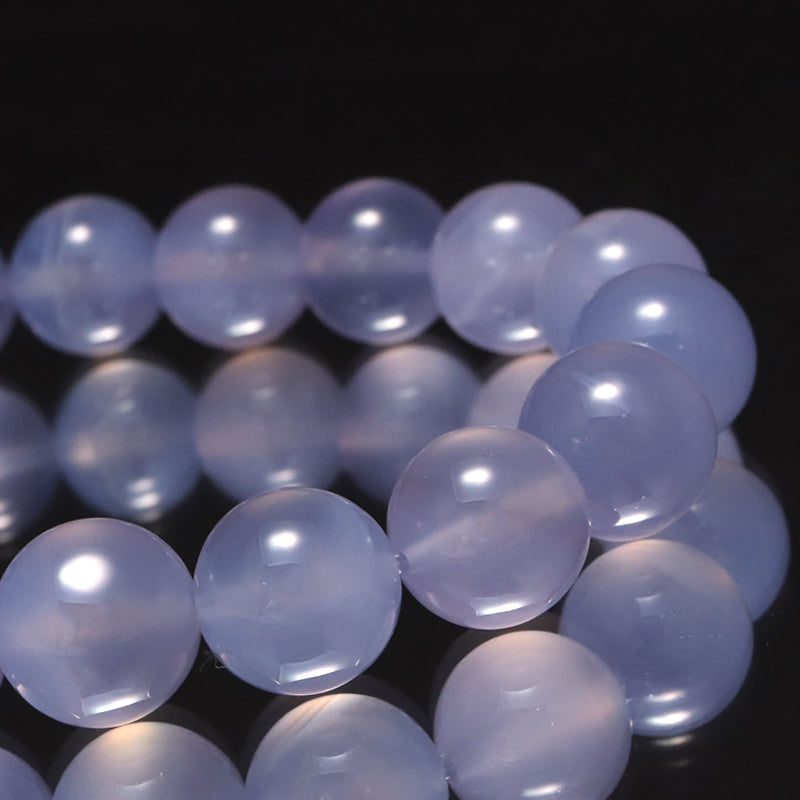 ブレス　パープルカルセドニー＜ブラジル産＞　丸  [co-g1756]