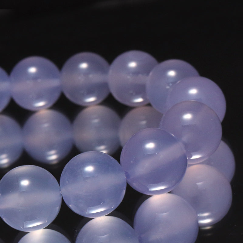 ブレス　パープルカルセドニー＜ブラジル産＞　丸  [co-g1756]