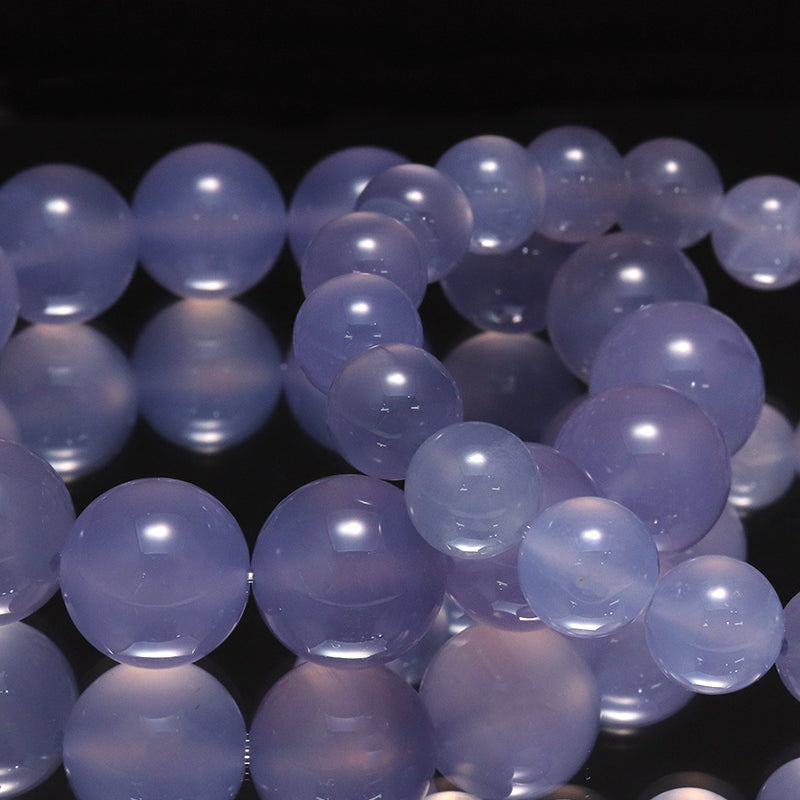 ブレス　パープルカルセドニー＜ブラジル産＞　丸  [co-g1756]