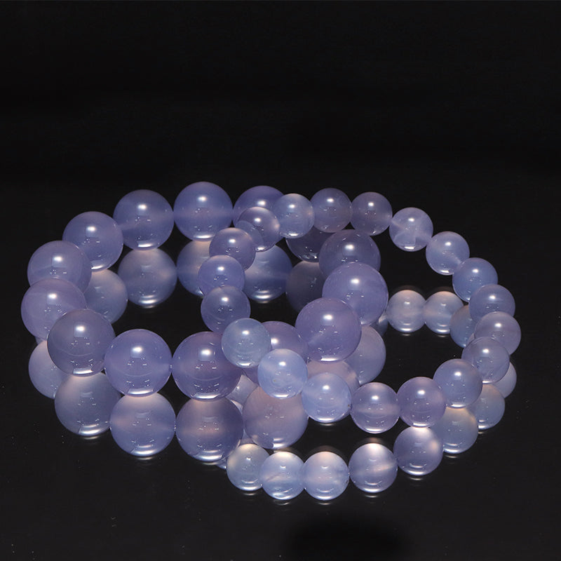 ブレス　パープルカルセドニー＜ブラジル産＞　丸  [co-g1756]