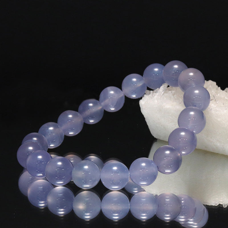 ブレス　パープルカルセドニー＜ブラジル産＞　丸  [co-g1756]
