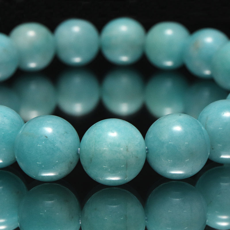 ブレス　アマゾナイト＜ペルー産＞　丸　 [co-g1757]