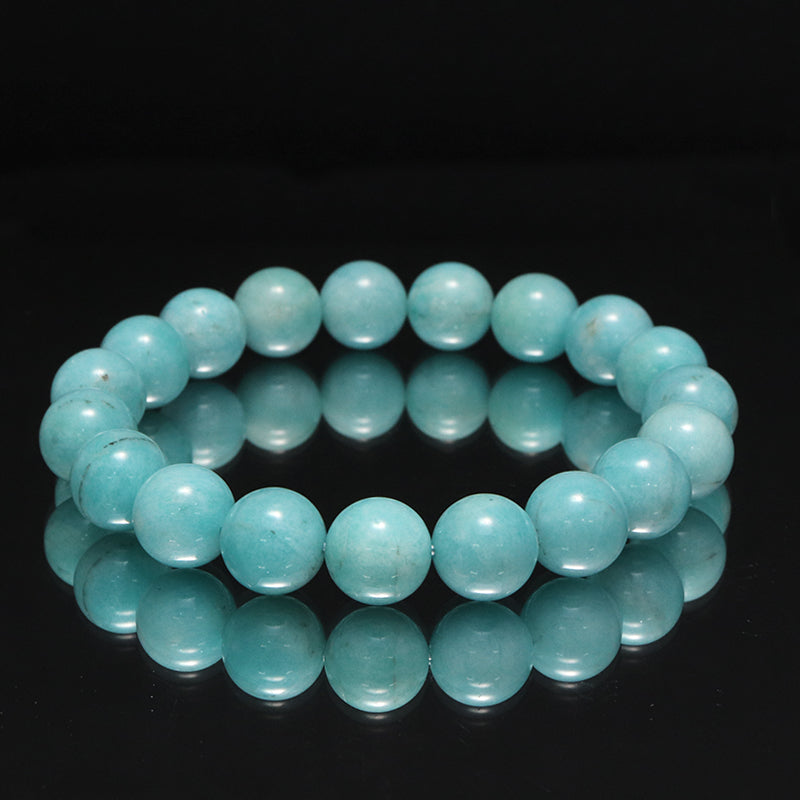 ブレス　アマゾナイト＜ペルー産＞　丸　 [co-g1757]