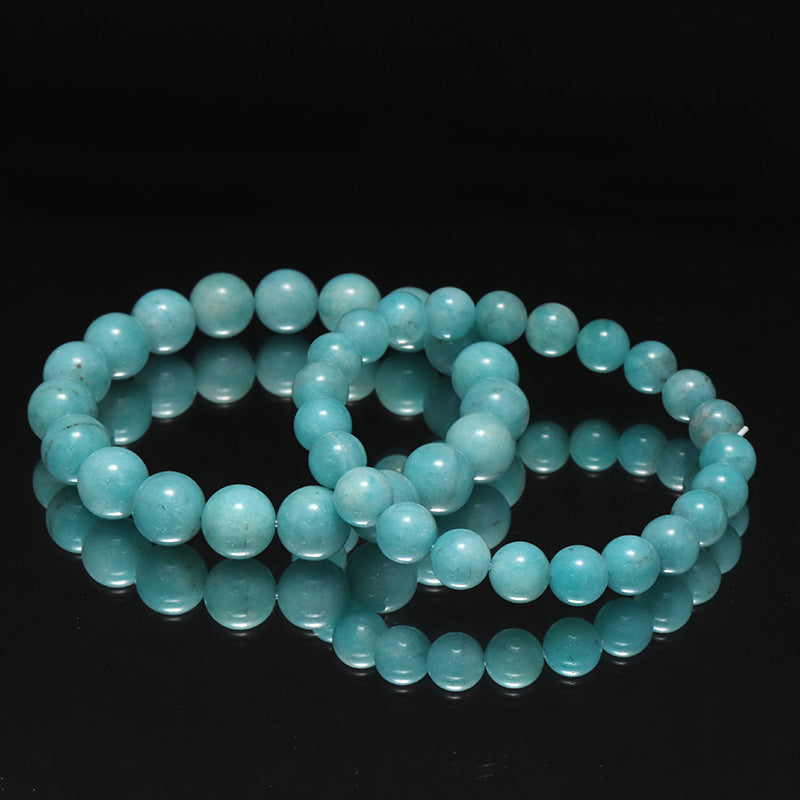 ブレス　アマゾナイト＜ペルー産＞　丸　 [co-g1757]