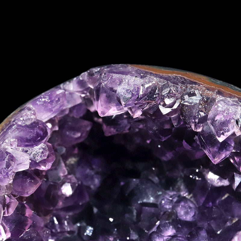 【一点物】ジオード　アメジスト　エッグ型　ウルグアイ産　[co-g1759]