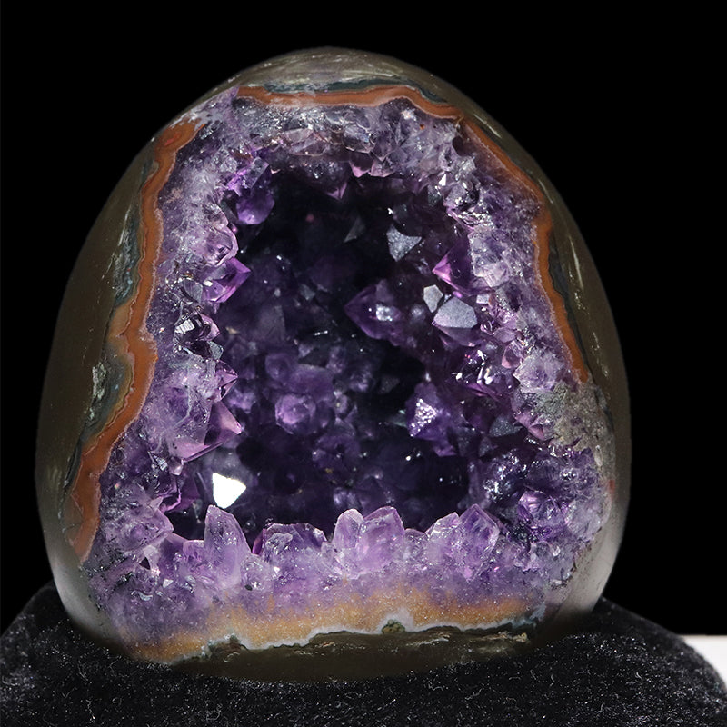 【一点物】ジオード　アメジスト　エッグ型　ウルグアイ産　[co-g1759]