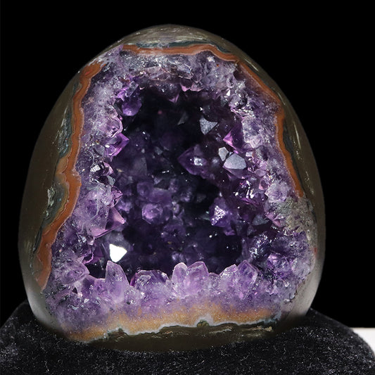 【一点物】ジオード　アメジスト　エッグ型　ウルグアイ産　[co-g1759]