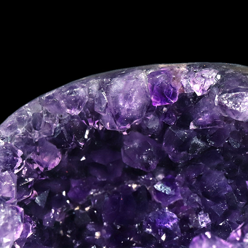 【一点物】ジオード　アメジスト　エッグ型　ウルグアイ産　[co-g1760]