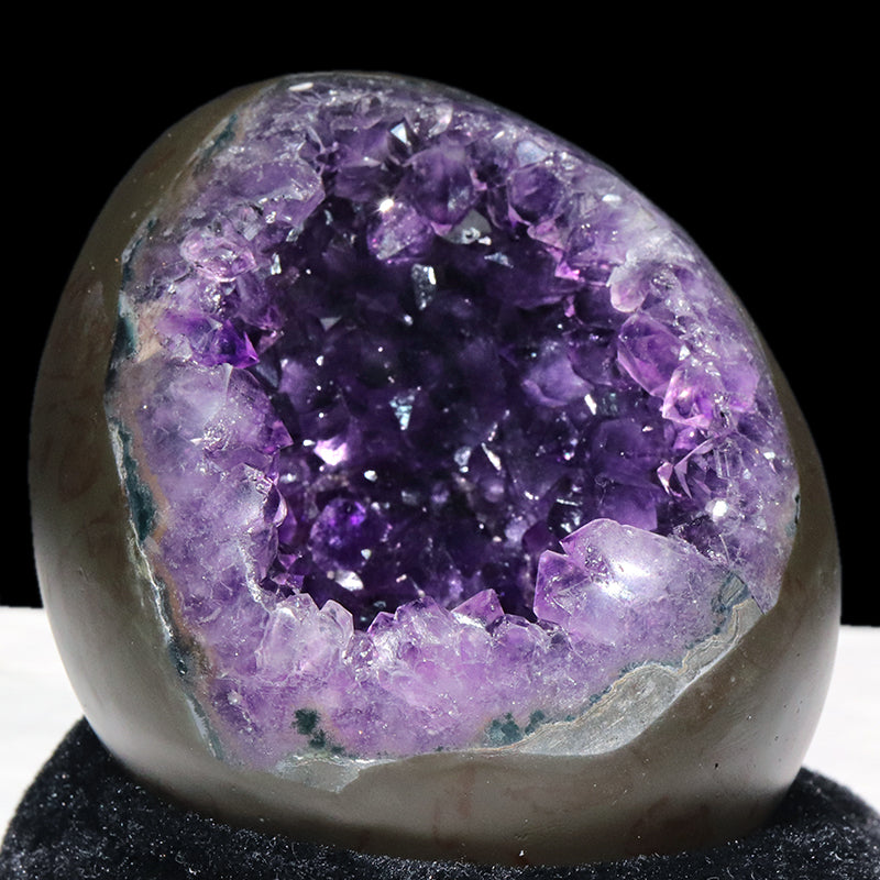 【一点物】ジオード　アメジスト　エッグ型　ウルグアイ産　[co-g1760]