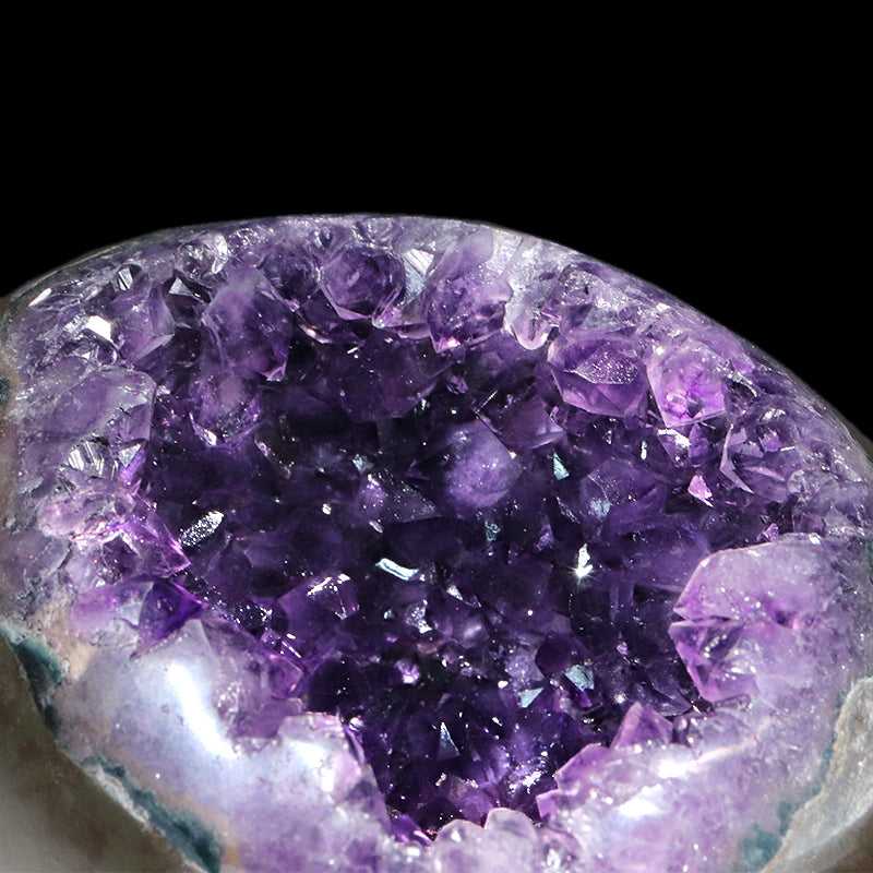 【一点物】ジオード　アメジスト　エッグ型　ウルグアイ産　[co-g1760]