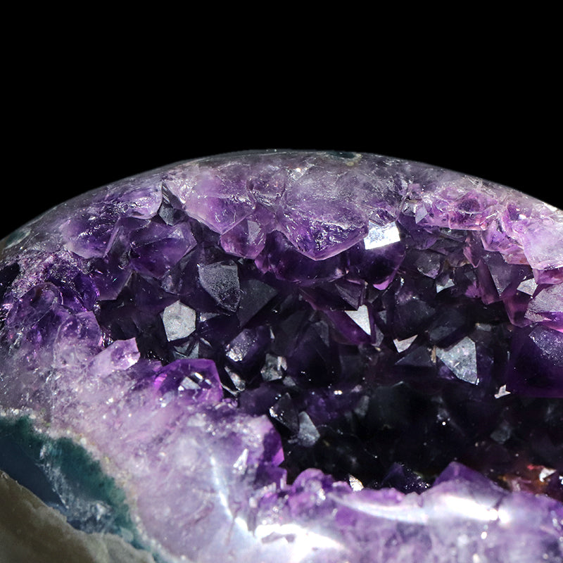 【一点物】ジオード　アメジスト　エッグ型　ウルグアイ産　[co-g1761]