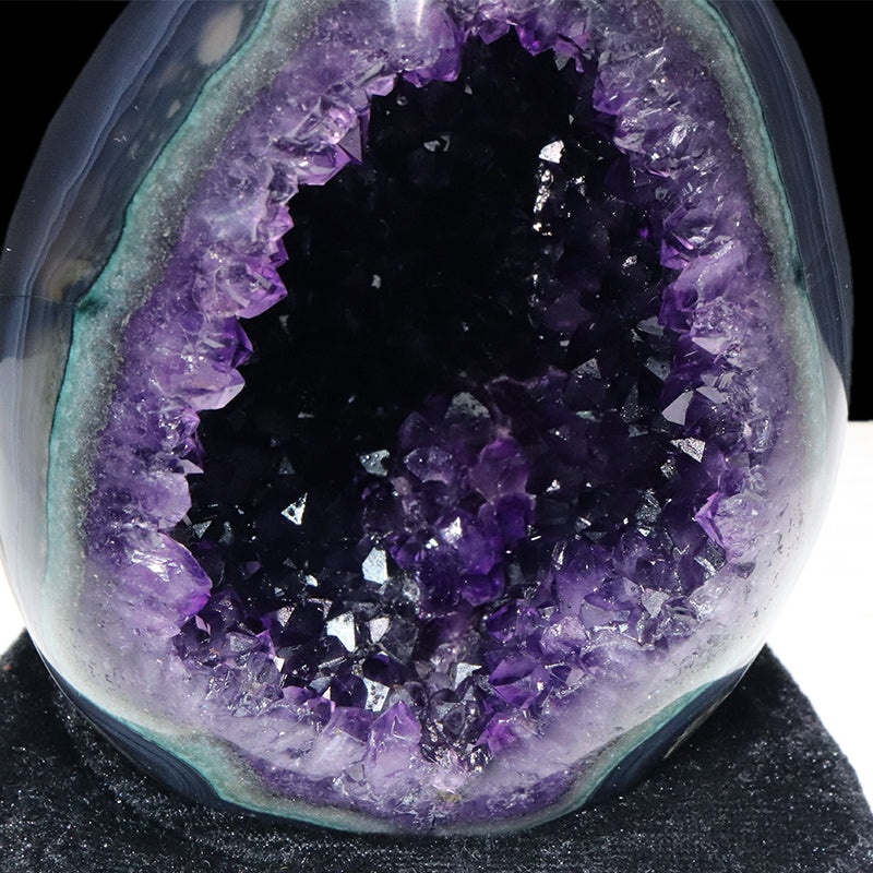 【一点物】ジオード　アメジスト　エッグ型　ウルグアイ産　[co-g1762]